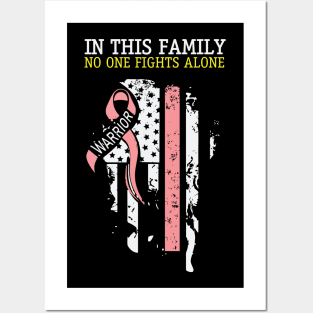 Breast Cancer Disease Pink Ribbon Posters and Art